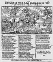 Flugblatt zum Westf�lischen Frieden (Postreiter)