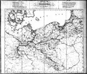 Karte ber die Feststellung der Cholera