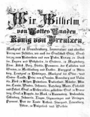 Rcktrittsschreiben von Friedrich Wilhelm IV