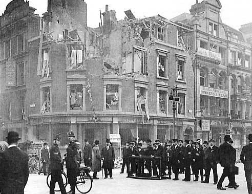 Die Folgen der Zeppelinbombardements &uuml;ber London