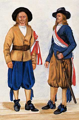Maat und Matrose der Kurbrandenburgischen Marine um 1675