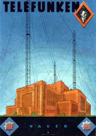 Werbeplakat der Firma Telefunken