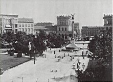 Historische Ansicht der Friedenssule auf dem Mehringplatz