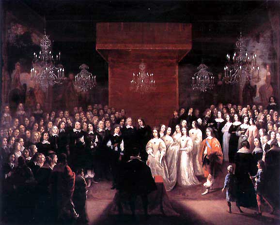 Die Trauung des Großen Kurfürsten mit Louise Henriette von Oranien am 7. Dezember 1646