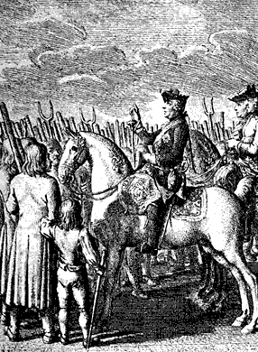 Friedrich II. bewegt die protestantischen Schlesier zur toleranten Gesinnung gegen die Katholiken