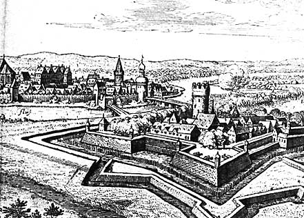 Zitadelle Spandau - Ausschnitt aus der Stadtansicht von 1637