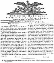 Berlinische Nachrichten von Staats- und gelehrten Sachen vom 24. Juni 1815