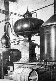 Die Destillation des Kartoffelschnaps'
