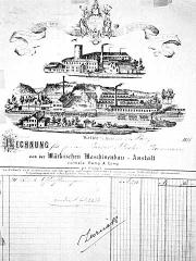 Rechnung der "Mrkischen Maschinenbau-Anstalt vormals Kamp & Comp." in Wetter an der Ruhr