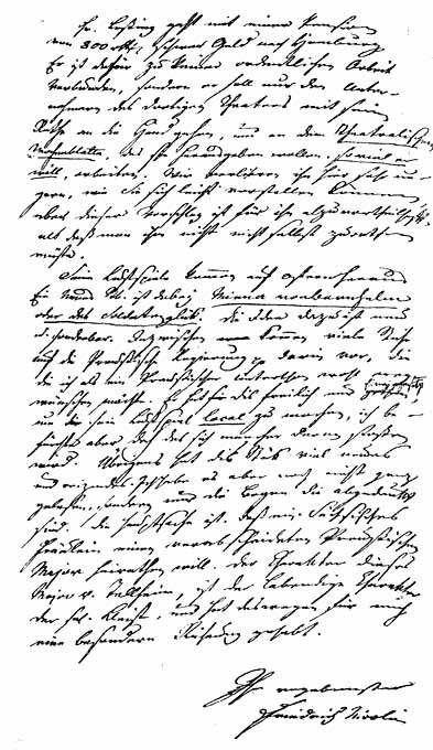 Brief von Friedrich Nicolai mit Kommentaren zu Lessings "Minna"