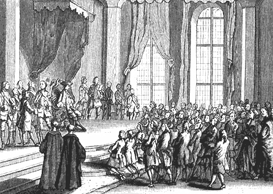 Huldigung der schlesischen Stände vor Friedrich II.