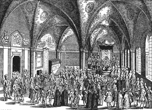 Huldigung der schlesischen Stände vor Friedrich II.