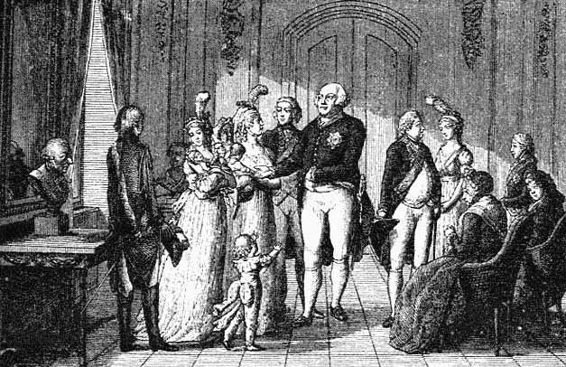 Die königliche Familie am Schluß des Jahres 1796