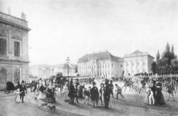 Parade vor dem Kronprinzenpalais