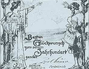 Besten Glückwunsch zum neuen Jahrhundert