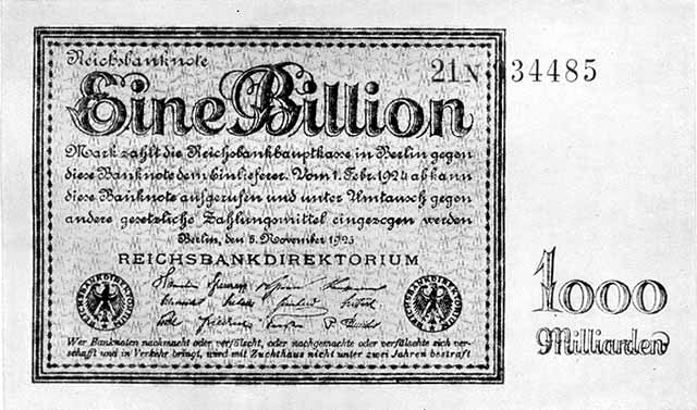 Eine Billion Reichsmark