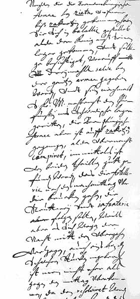 Bericht des Kurfürsten Friedrich Wilhelm über die Schlacht bei Warschau