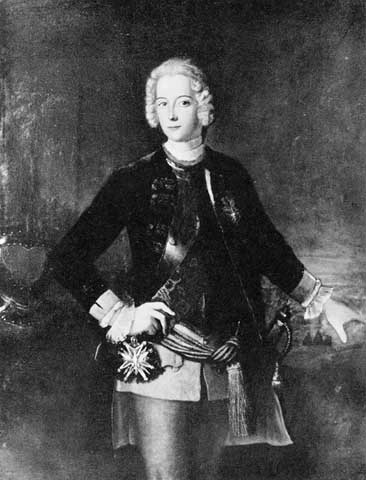 Kronprinz Friedrich im Jahre 1728
