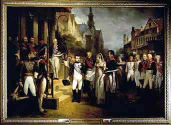 Königin Luise und Napoleon I. in Tilsit