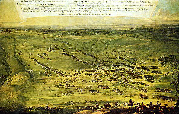 Die Schlacht bei Kolin in Böhmen am 18. Juni 1757