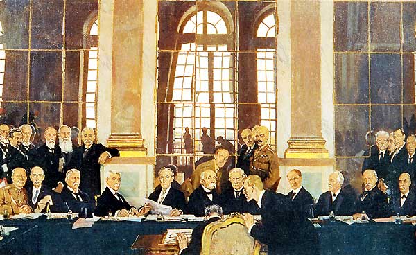 Die Unterzeichnung des Versailler Vertrages