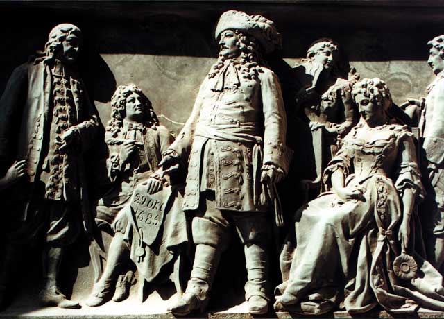 Relief zur Erinnerung der Aufnahme der Hugenotten 1685