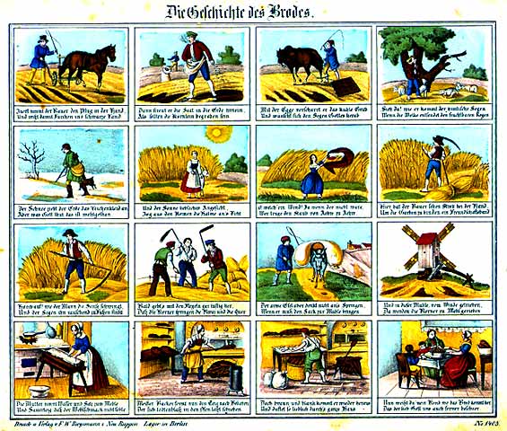 Druckseite aus dem "Neuruppiner Bilderbogen"
