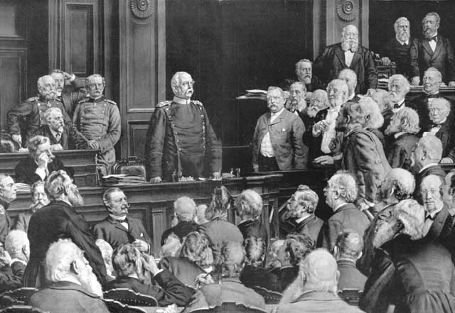 Bismarck vor dem Parlament