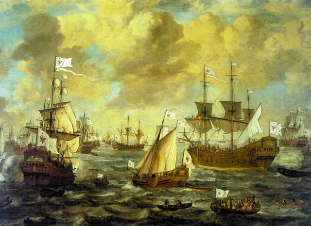 Die Kurbrandenburgische Flotte in offner See