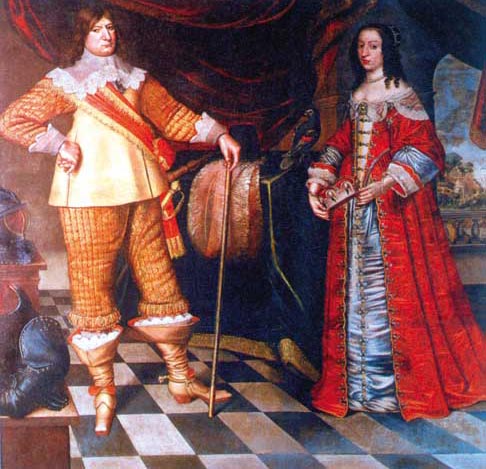 Friedrich Wilhelm, der Große Kurfürst, mit Gemahlin Louise Henriette