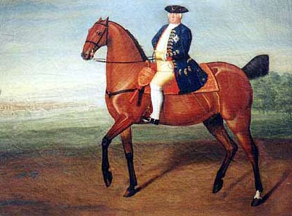 König Friedrich Wilhelm I. zu Pferde